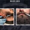 5” Professional Beard Scissors with Combs & Pouch