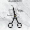 5” Professional Beard Scissors with Combs & Pouch