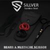 5” Professional Beard Scissors with Combs & Pouch