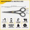 STONLI® 5" Beard & Moustache Scissors with Comb & Pouch