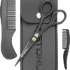 STONLI® 5" Beard & Moustache Scissors with Comb & Pouch