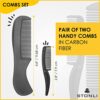 STONLI® 5" Beard & Moustache Scissors with Comb & Pouch